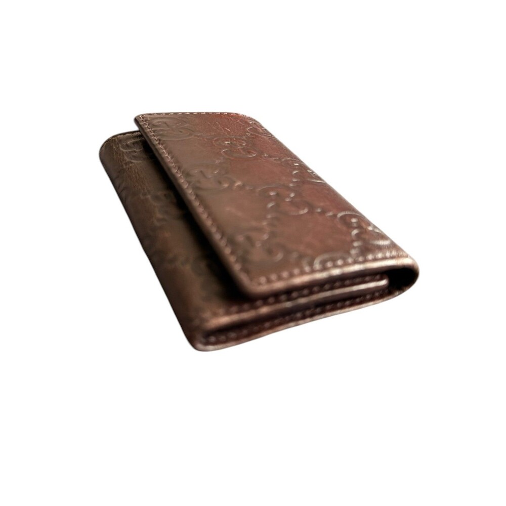 Authentic Gucci Guccissima Brown Leather 6 Key Holder Wallet Made in Italy - Picture 3 of 11